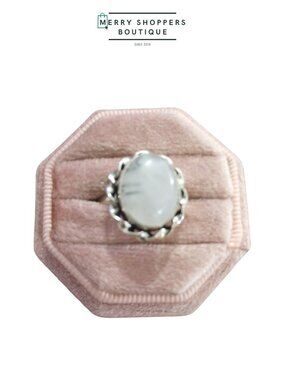 Sterling Silver Milky Quartz  Ring